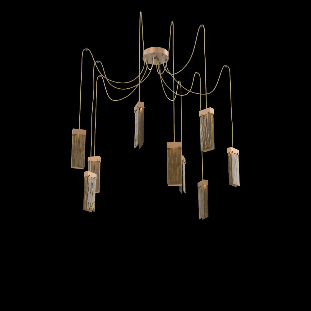 Parallel Round 9pc Swag Multi-Pendant