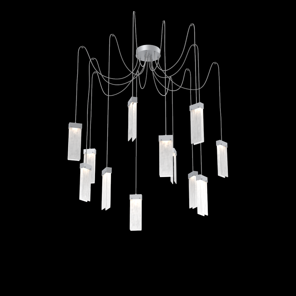 Parallel Round 12pc Swag Multi-Pendant