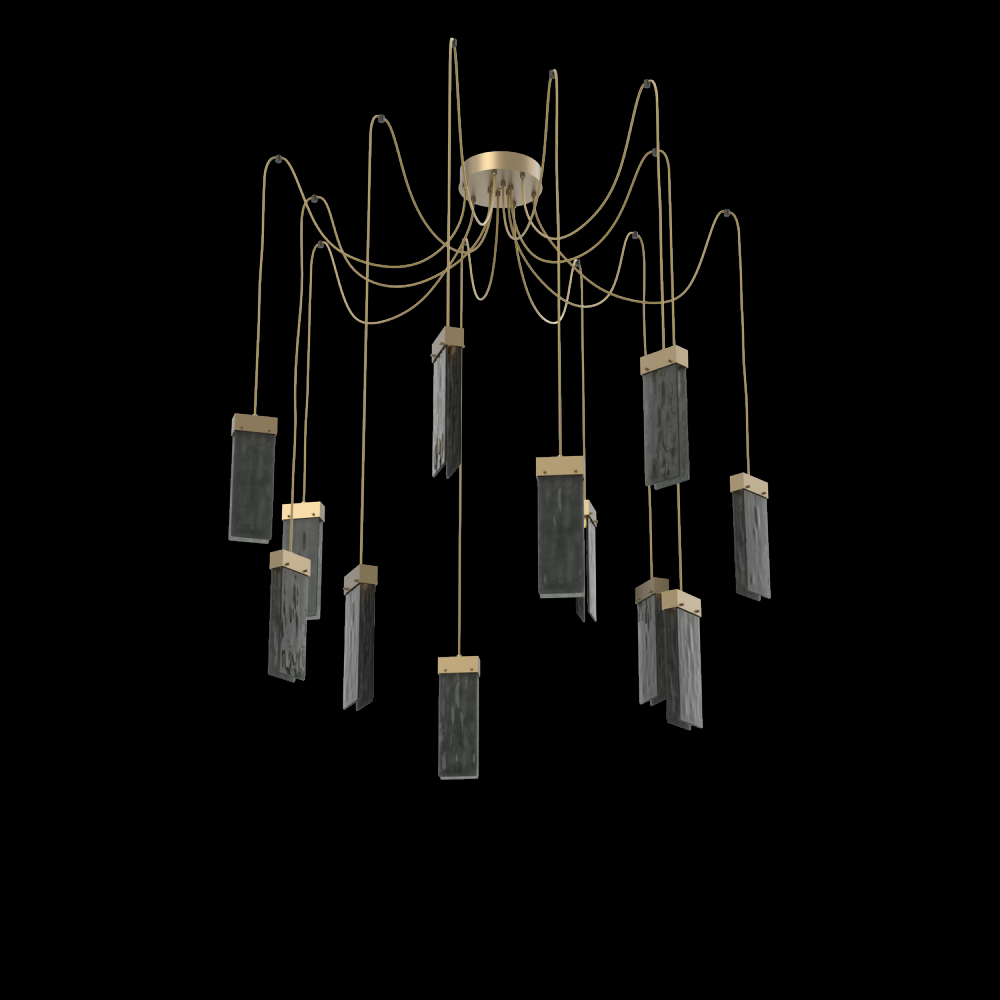 Parallel Round 12pc Swag Multi-Pendant