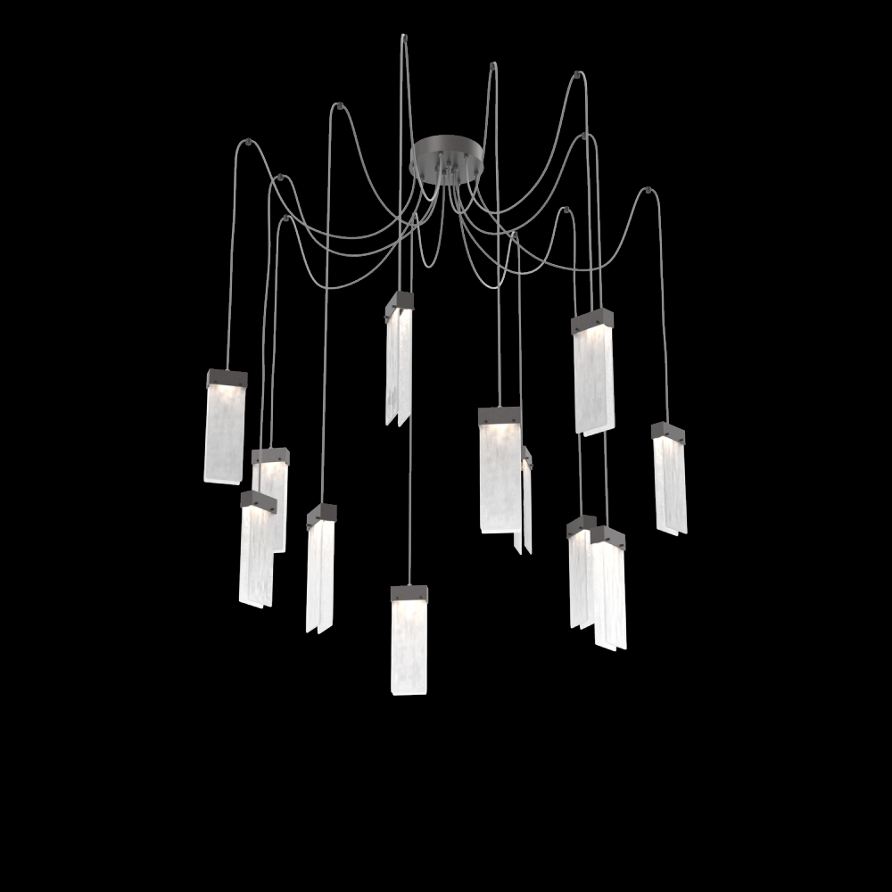 Parallel Round 12pc Swag Multi-Pendant