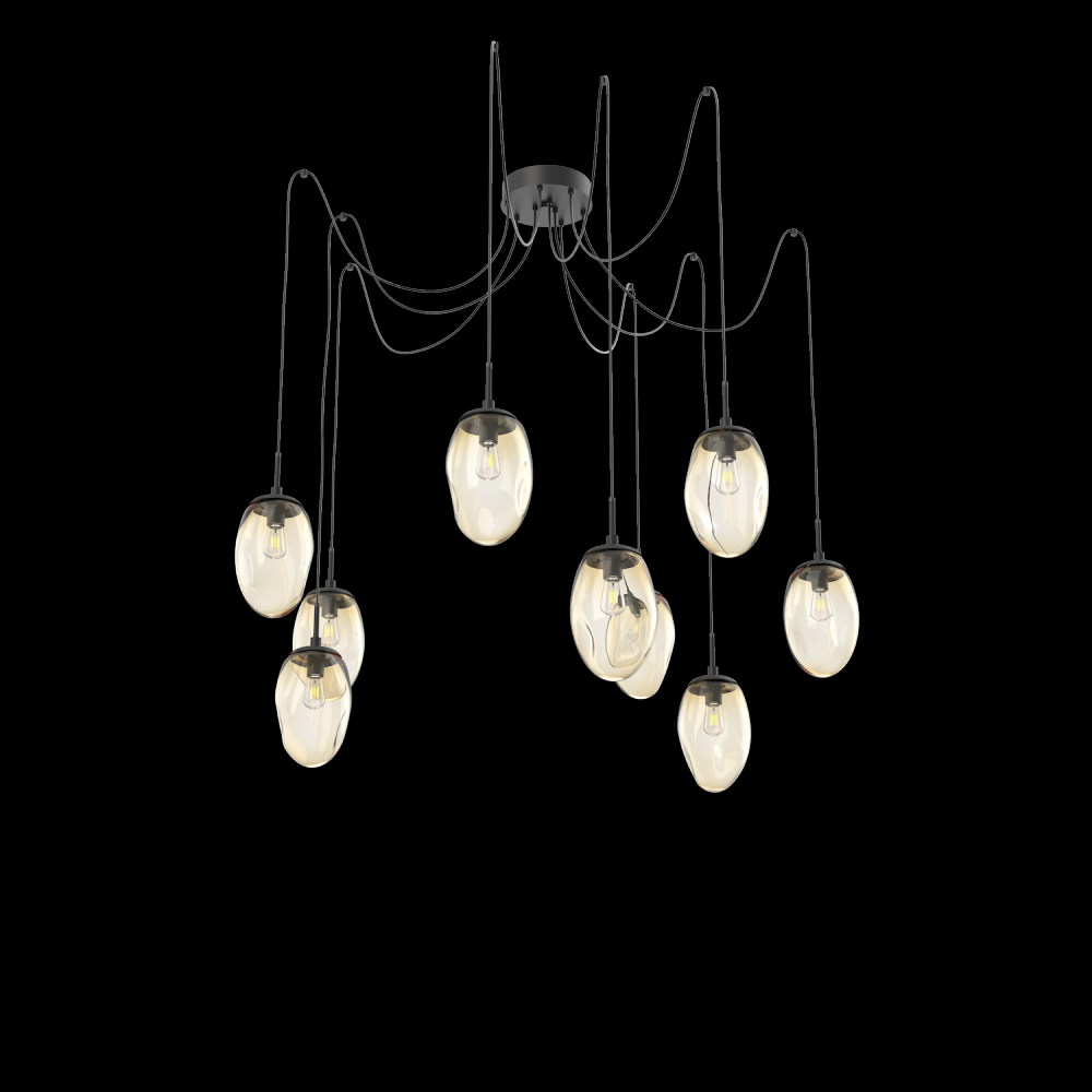 Meteo Round 9pc Swag Multi-Pendant (Bulb)