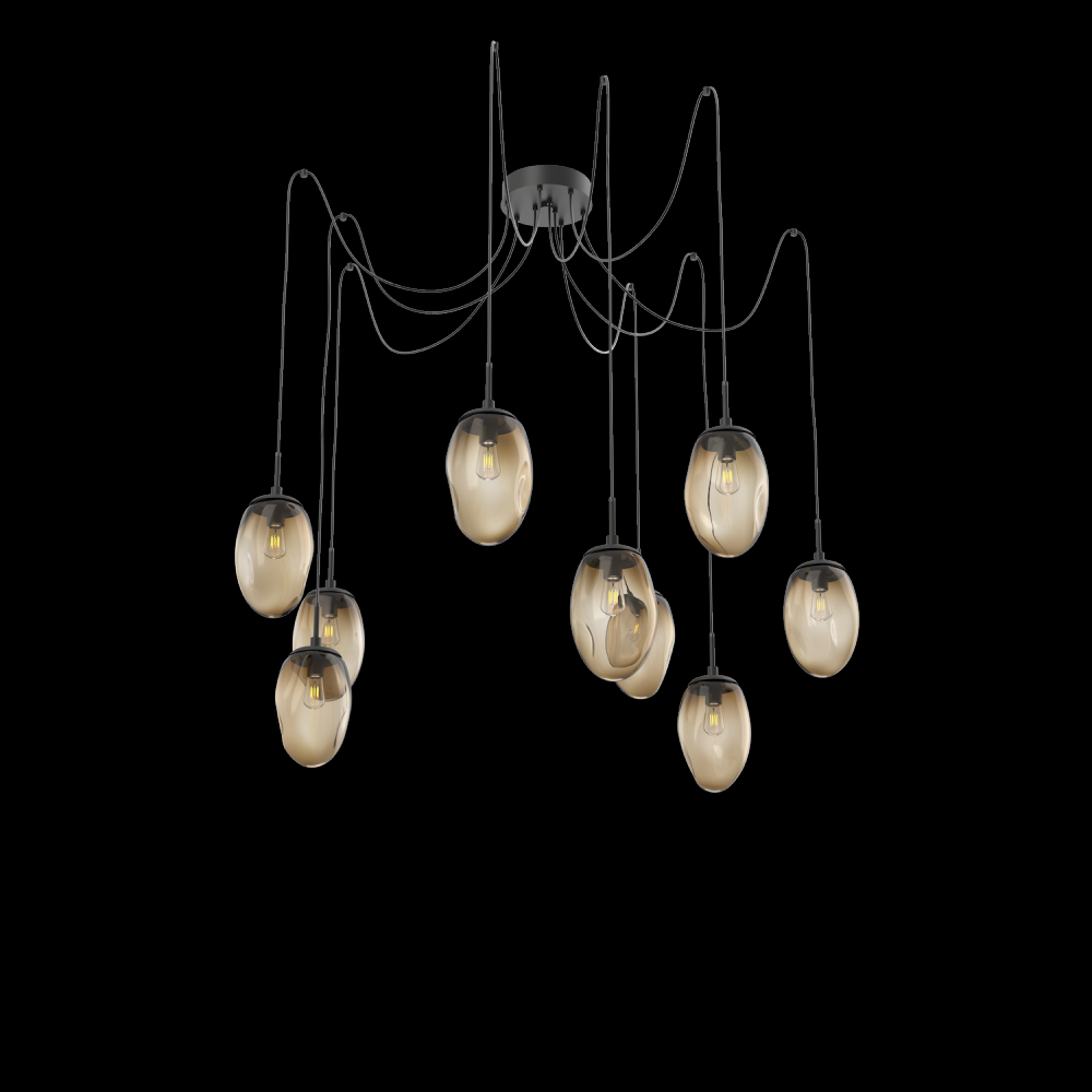 Meteo Round 9pc Swag Multi-Pendant (Bulb)