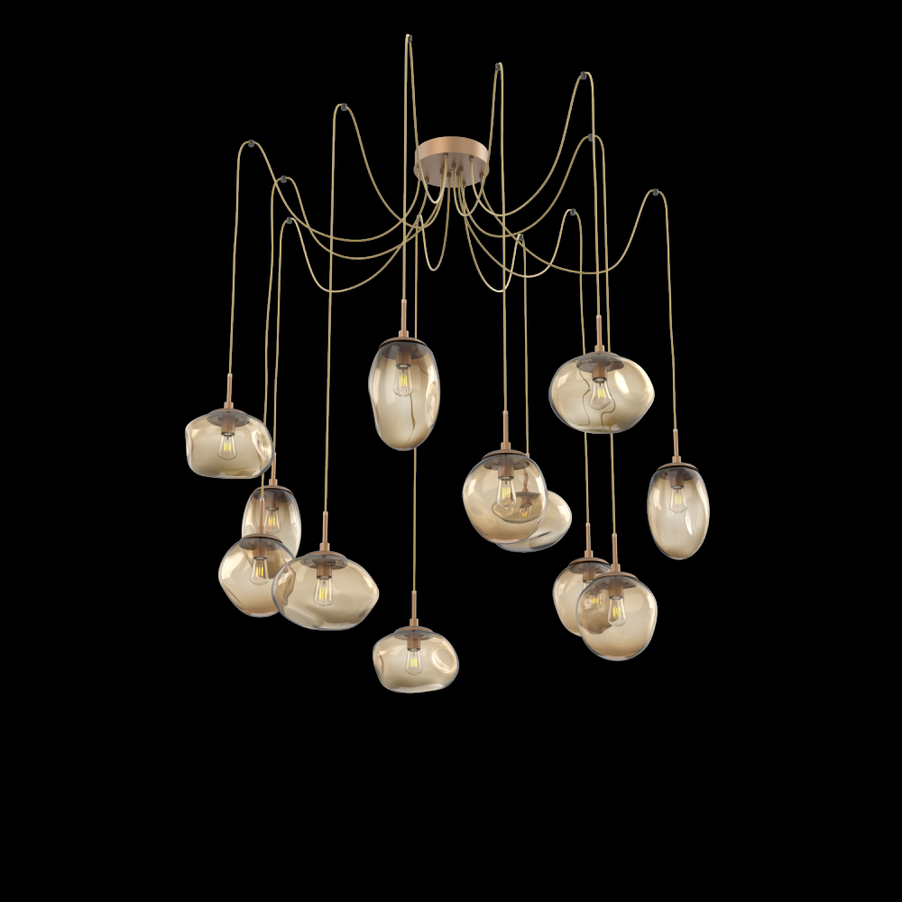 Cosmos Round 12pc Swag Multi-Pendant (Bulb)