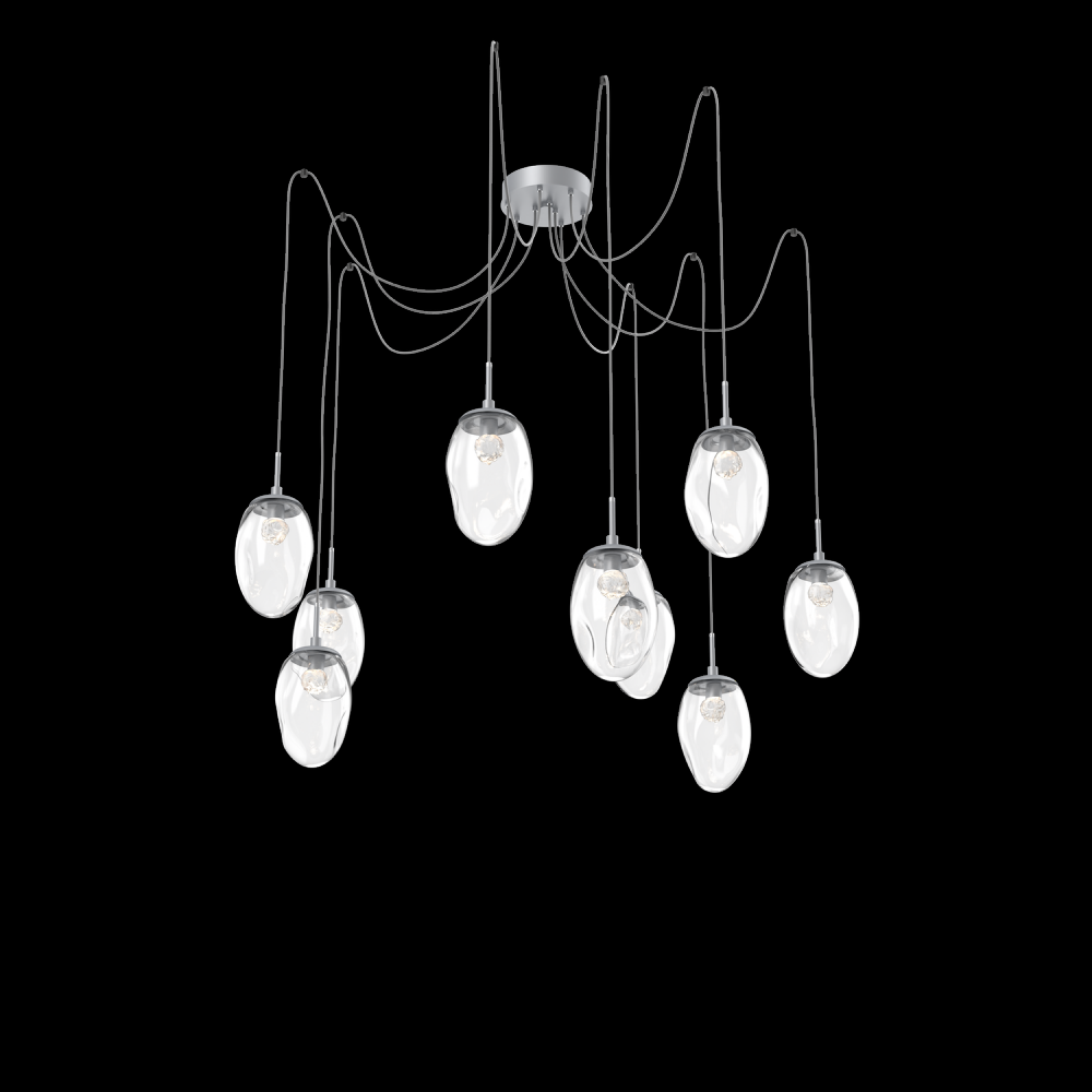 Meteo Round 9pc Swag Multi-Pendant (LED)