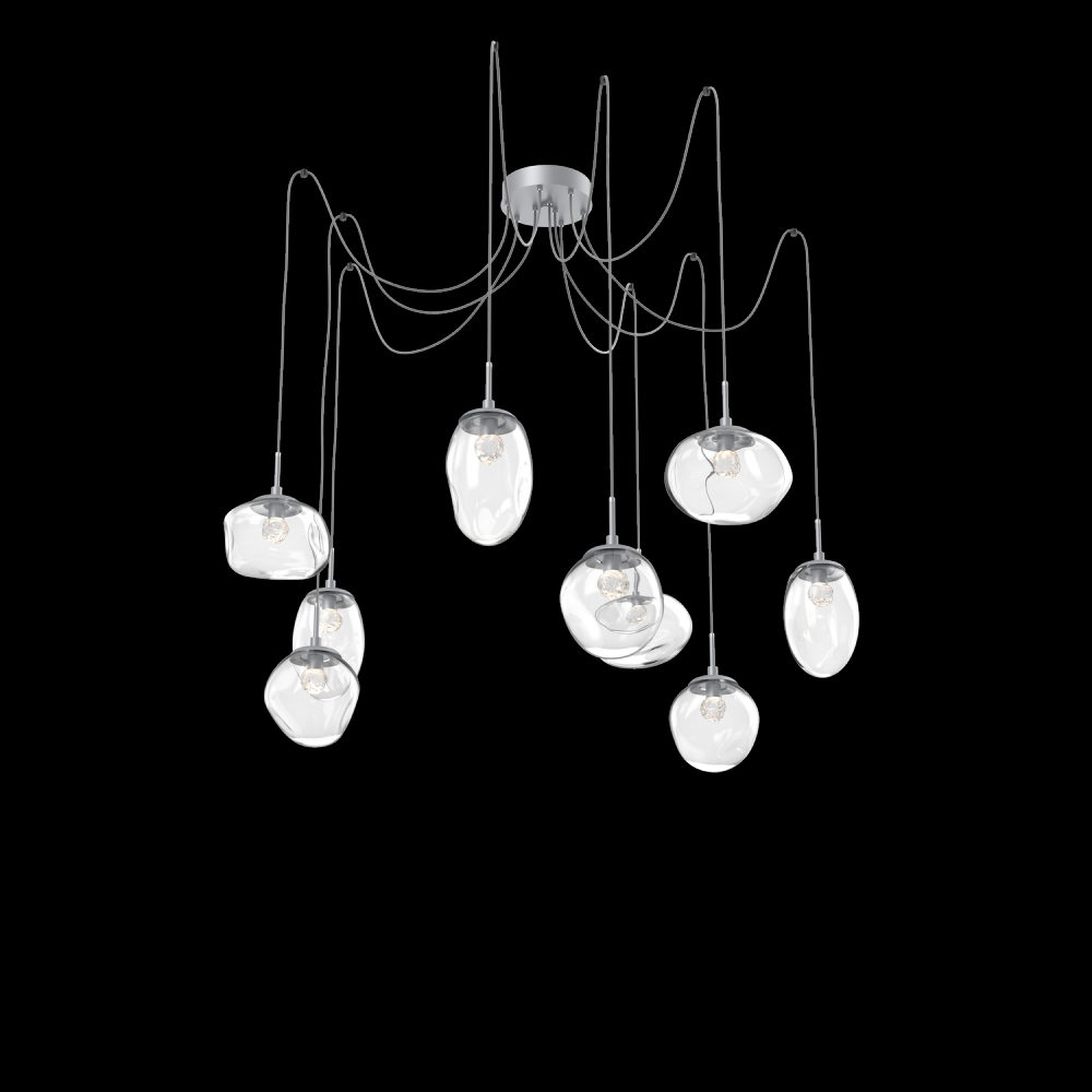 Cosmos Round 9pc Swag Multi-Pendant (LED)