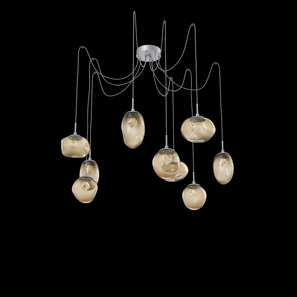 Cosmos Round 9pc Swag Multi-Pendant (LED)