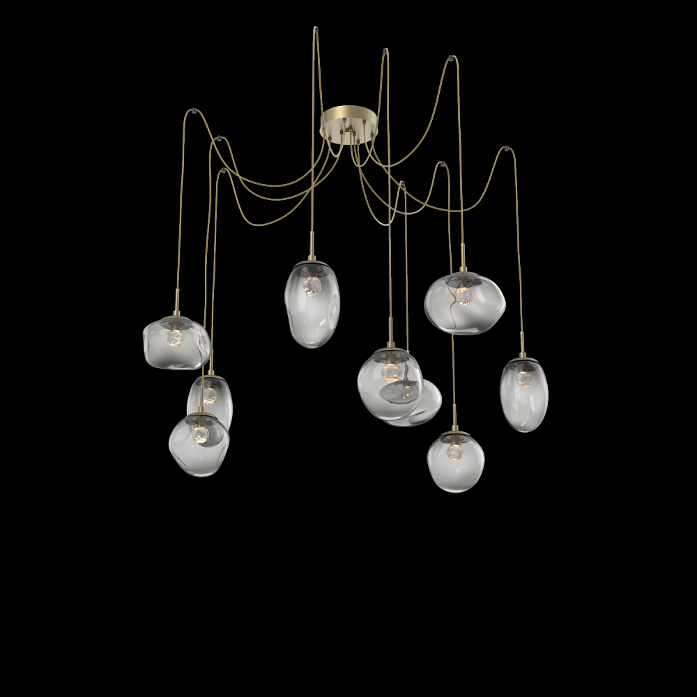 Cosmos Round 9pc Swag Multi-Pendant (LED)