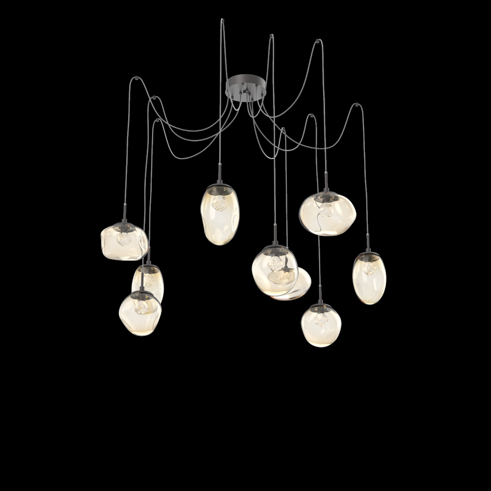 Cosmos Round 9pc Swag Multi-Pendant (LED)