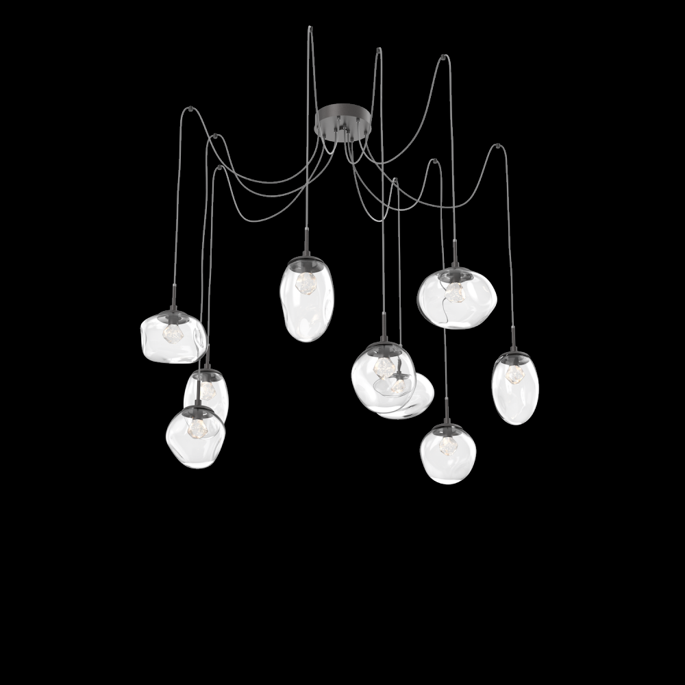 Cosmos Round 9pc Swag Multi-Pendant (LED)