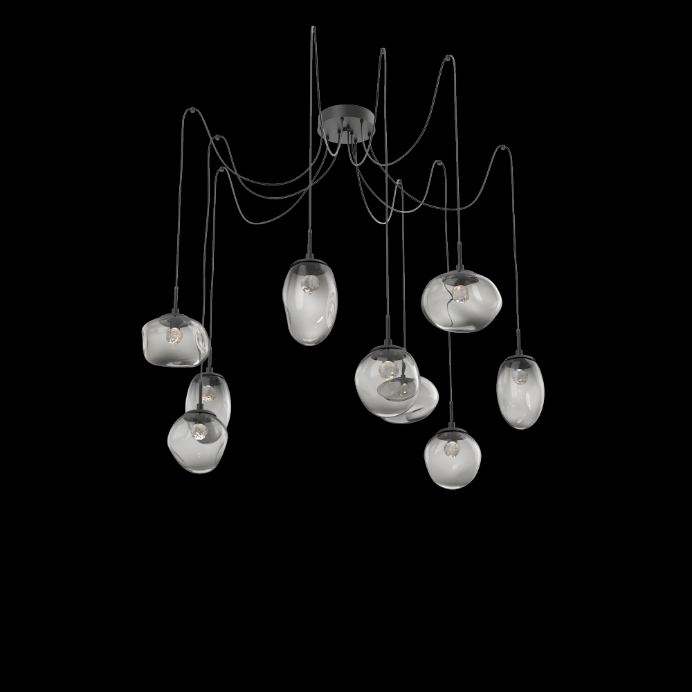 Cosmos Round 9pc Swag Multi-Pendant (LED)