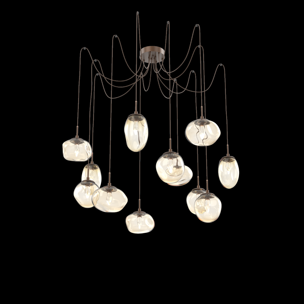 Cosmos Round 12pc Swag Multi-Pendant (LED)