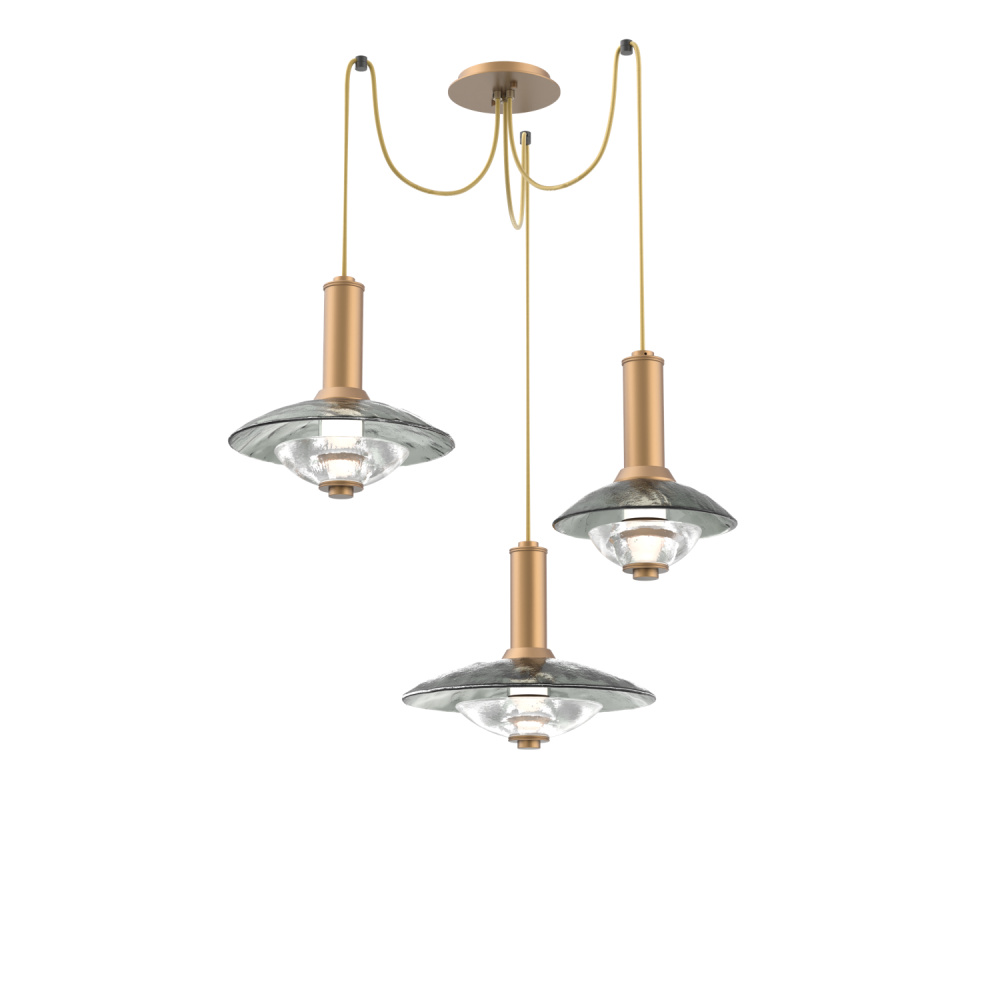 Cirrus Round 3pc Swag Multi-Pendant Chandelier