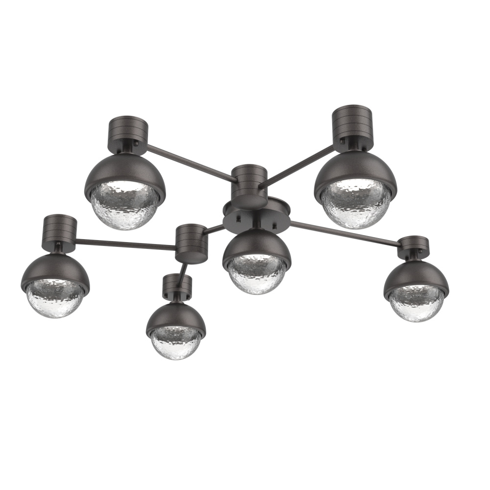 Cabochon Flush Mount Wall Sconce Graphite