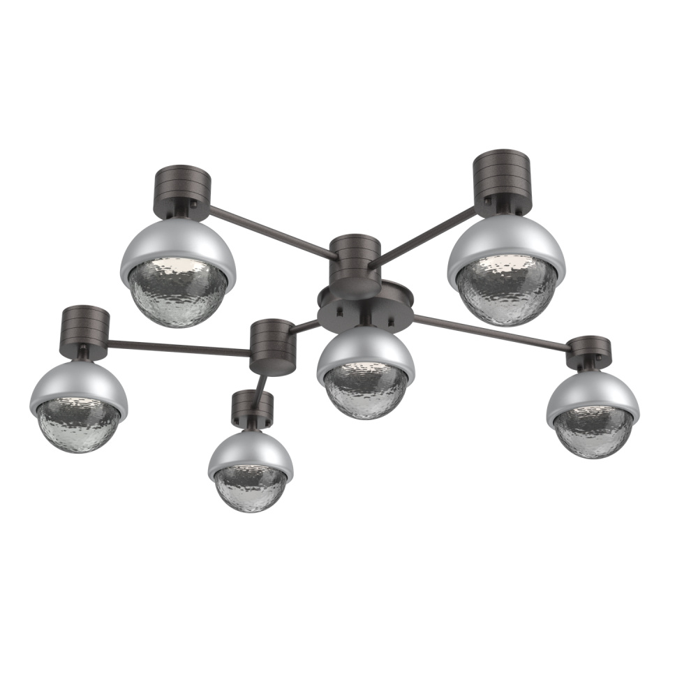 Cabochon Flush Mount Wall Sconce Graphite