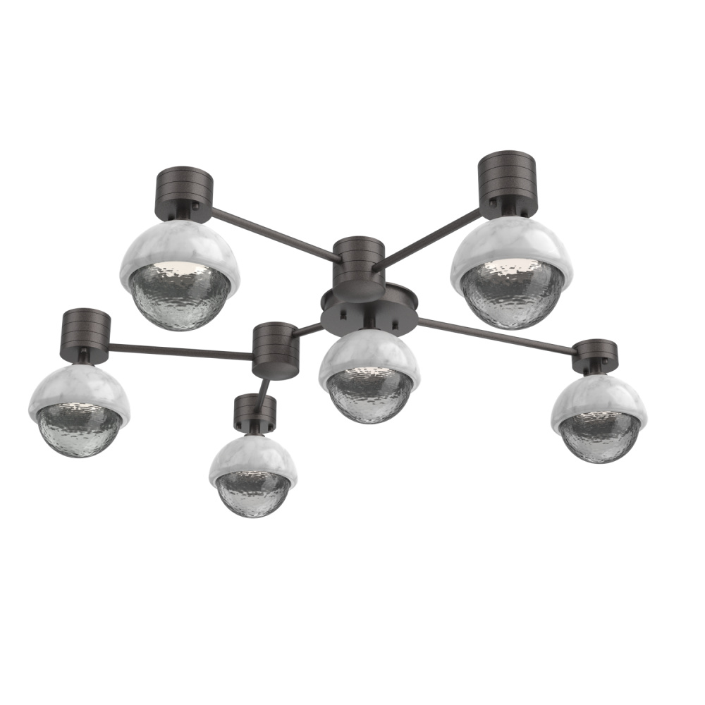 Cabochon Flush Mount Wall Sconce Graphite