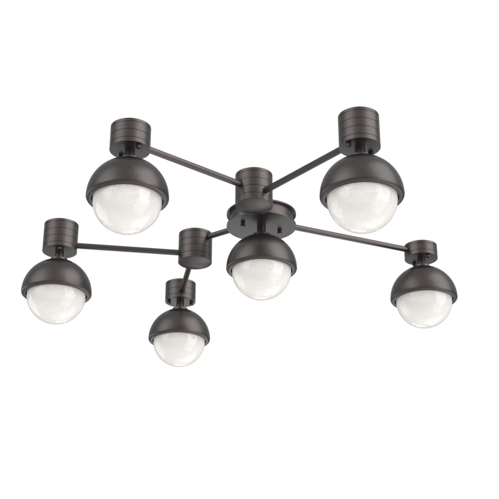 Cabochon Flush Mount Wall Sconce Graphite