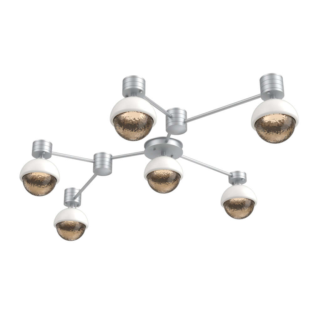 Cabochon Flush Mount Wall Sconce Classic Silver