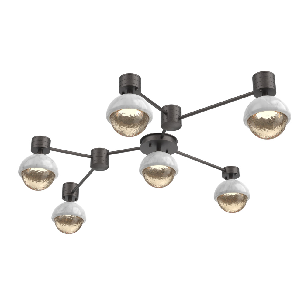 Cabochon Flush Mount Wall Sconce Graphite