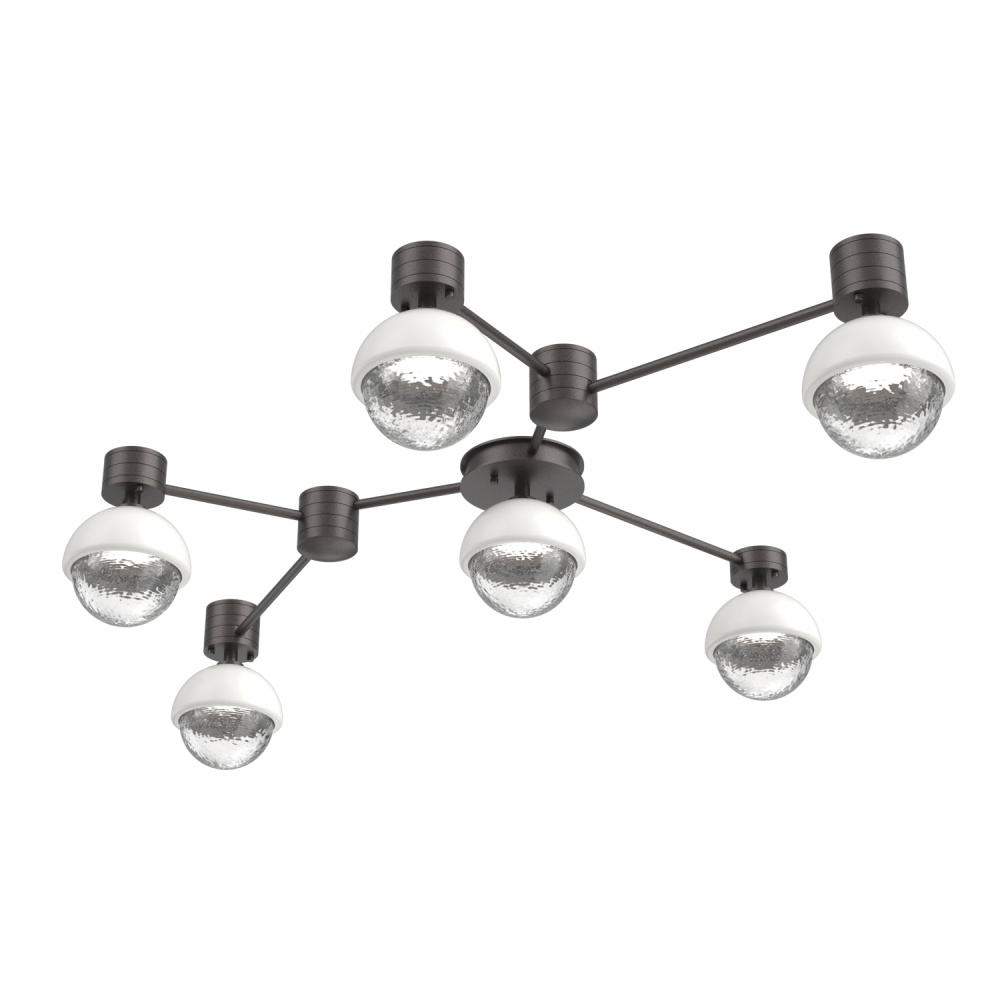 Cabochon Flush Mount Wall Sconce Graphite