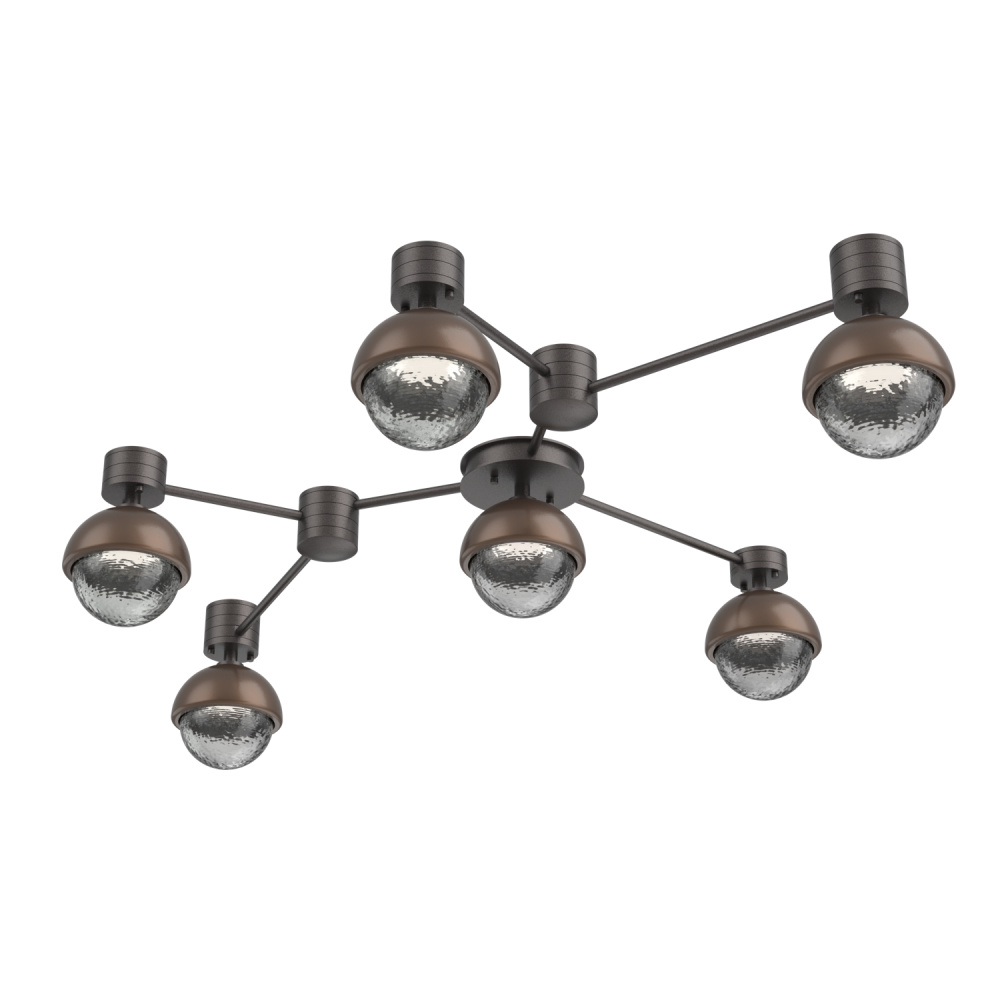 Cabochon Flush Mount Wall Sconce Graphite