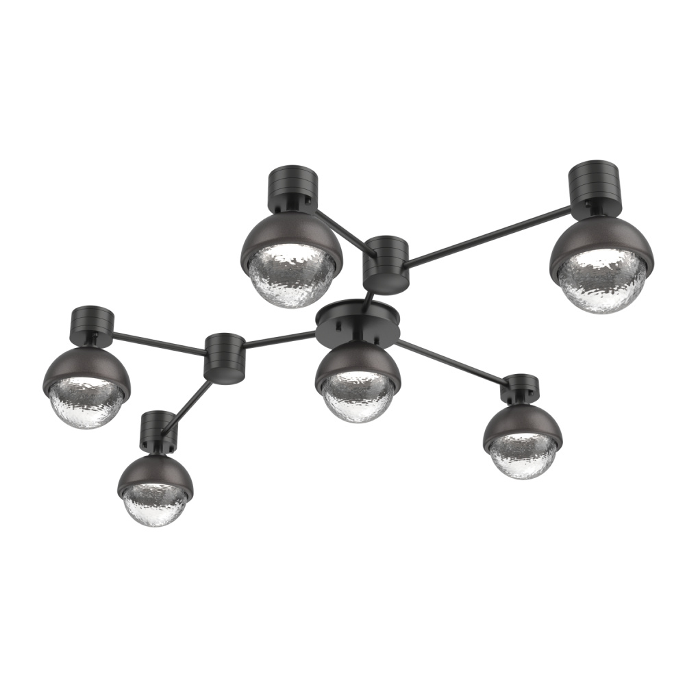 Cabochon Flush Mount Wall Sconce Matte Black