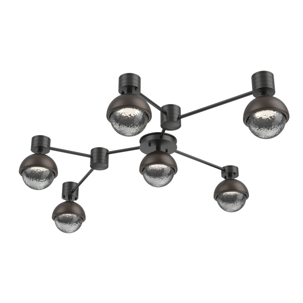 Cabochon Flush Mount Wall Sconce Matte Black