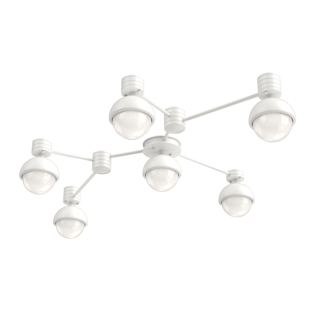 Cabochon Flush Mount Wall Sconce Salt White