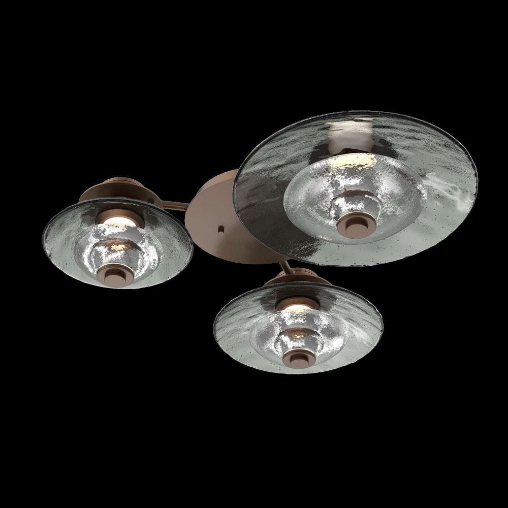 Hub & Spoke - Cirrus - 3pc (warm glass and cast glass)