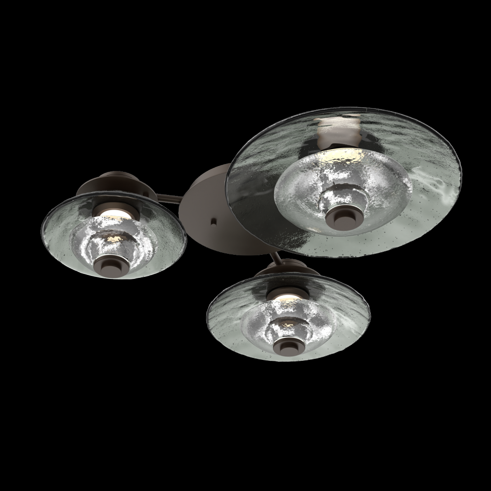 Hub & Spoke - Cirrus - 3pc (warm glass and cast glass)