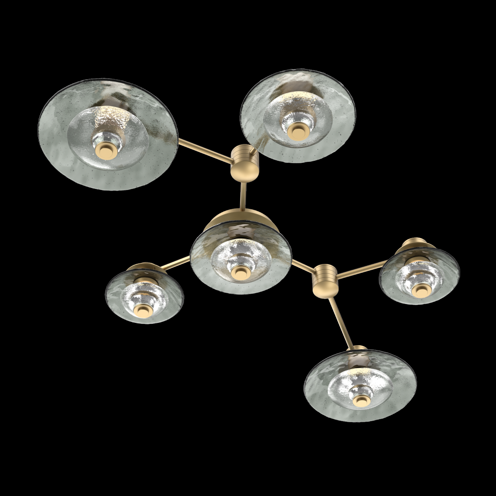Hub & Spoke - Cirrus - Linear - 6pc (warm glass and cast glass)