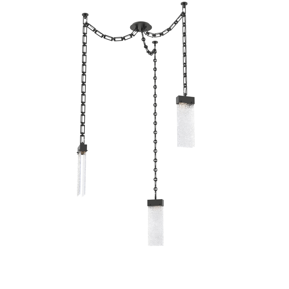 Parallel Multi Light Pendant Multi Port Canopy Matte Black