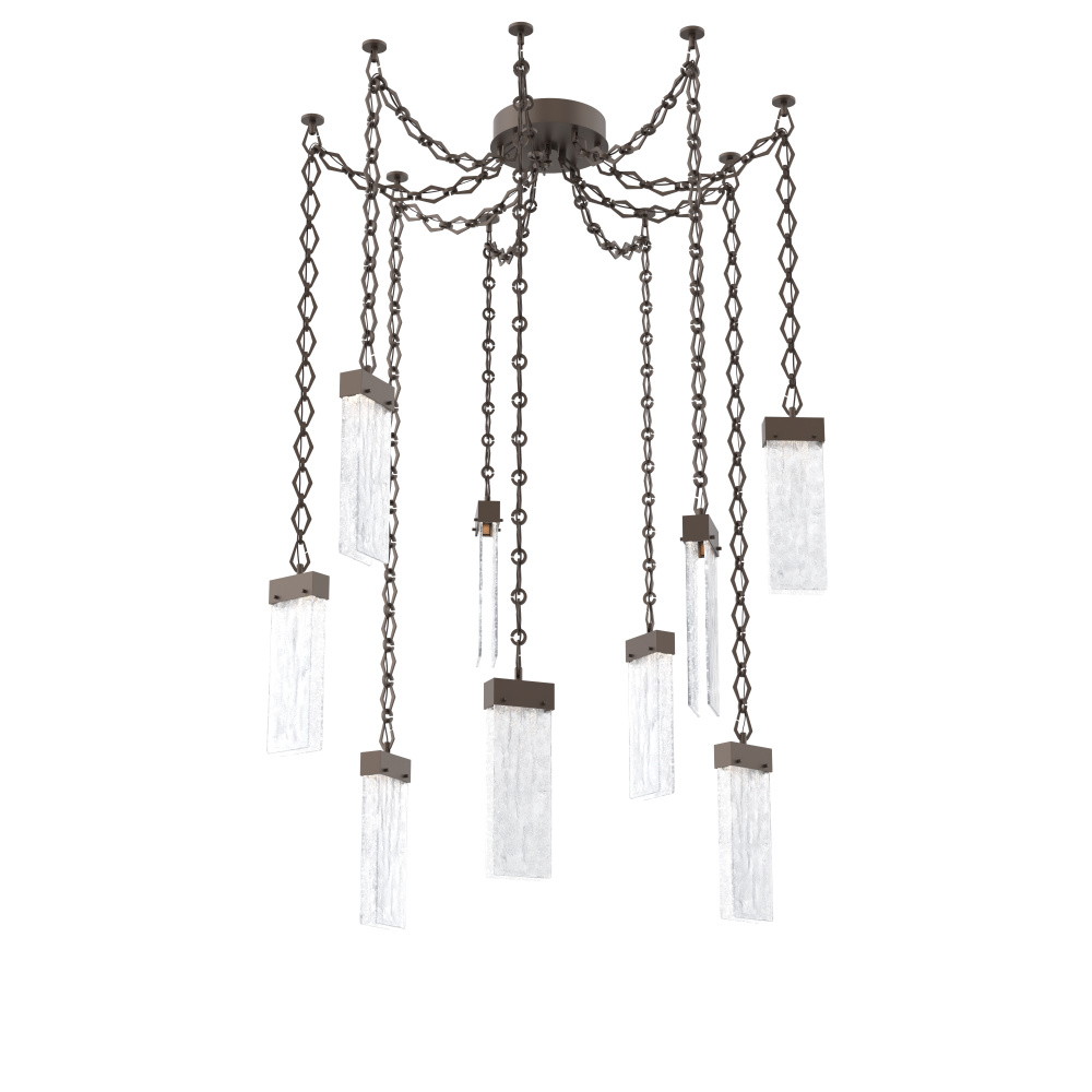 Parallel Multi Light Pendant Multi Port Canopy Flat Bronze