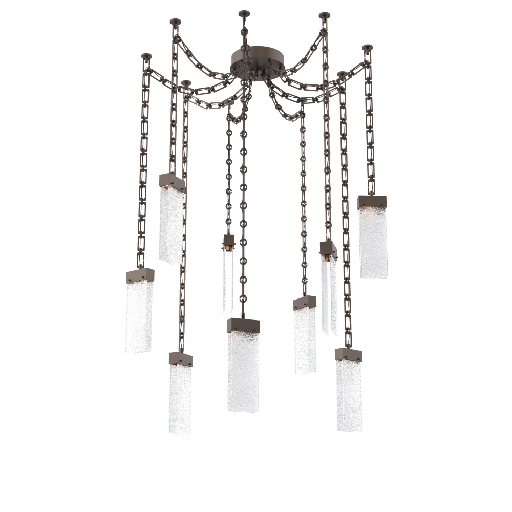 Parallel Multi Light Pendant Multi Port Canopy Flat Bronze