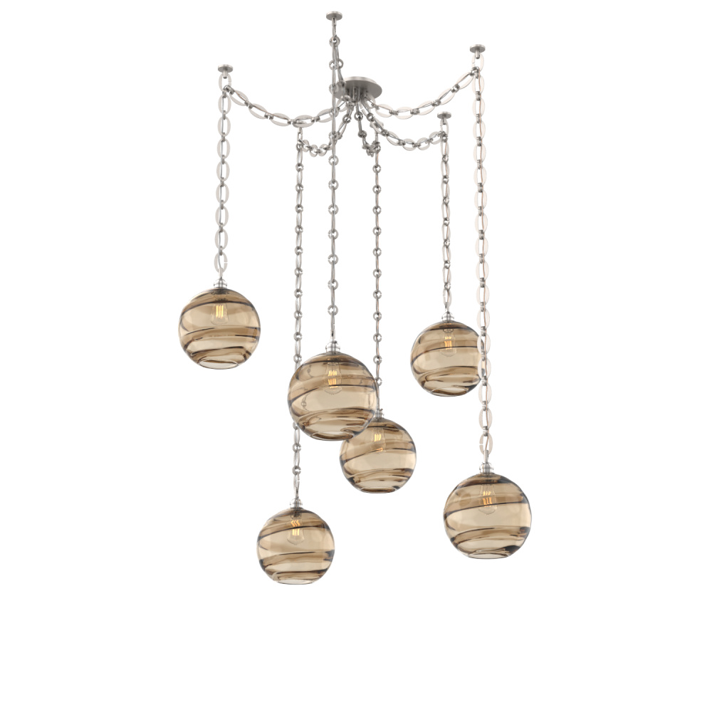 Terra Round 6pc Swag Multi-Pendant Chain