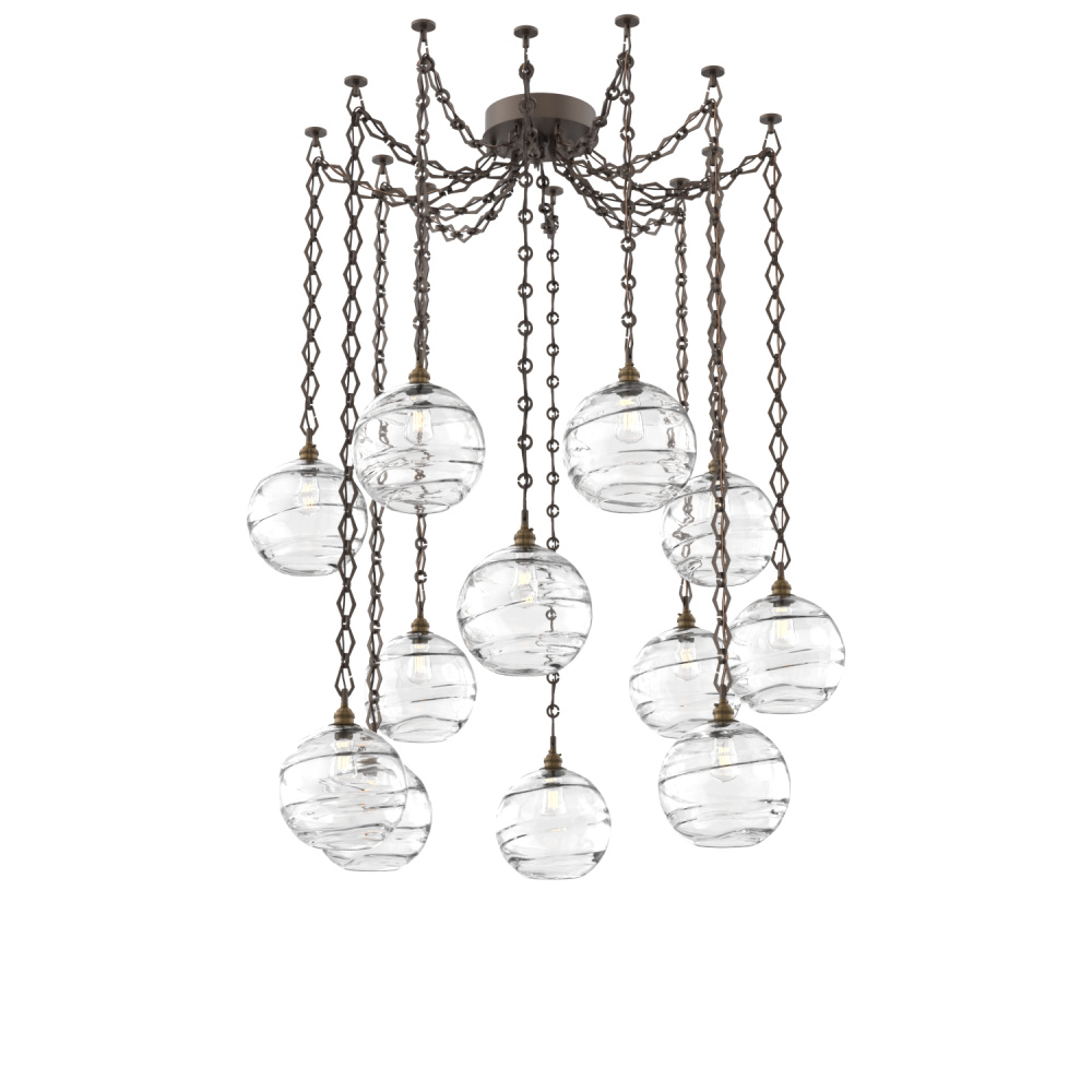 Terra Multi Light Pendant Multi Port Canopy Flat Bronze