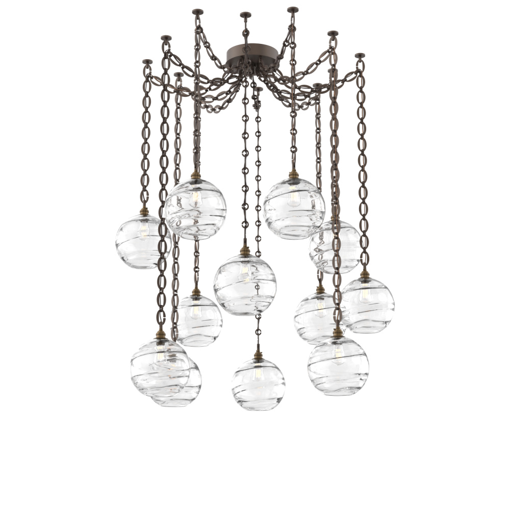 Terra Multi Light Pendant Multi Port Canopy Flat Bronze