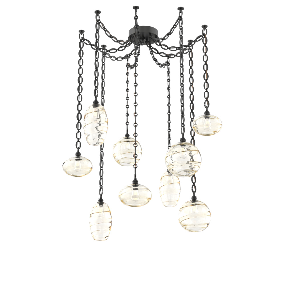 Misto Multi Light Pendant Multi Port Canopy Matte Black
