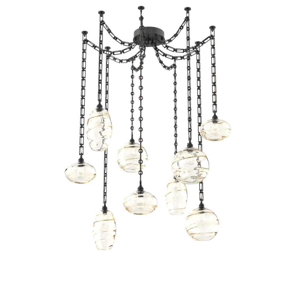 Misto Multi Light Pendant Multi Port Canopy Matte Black