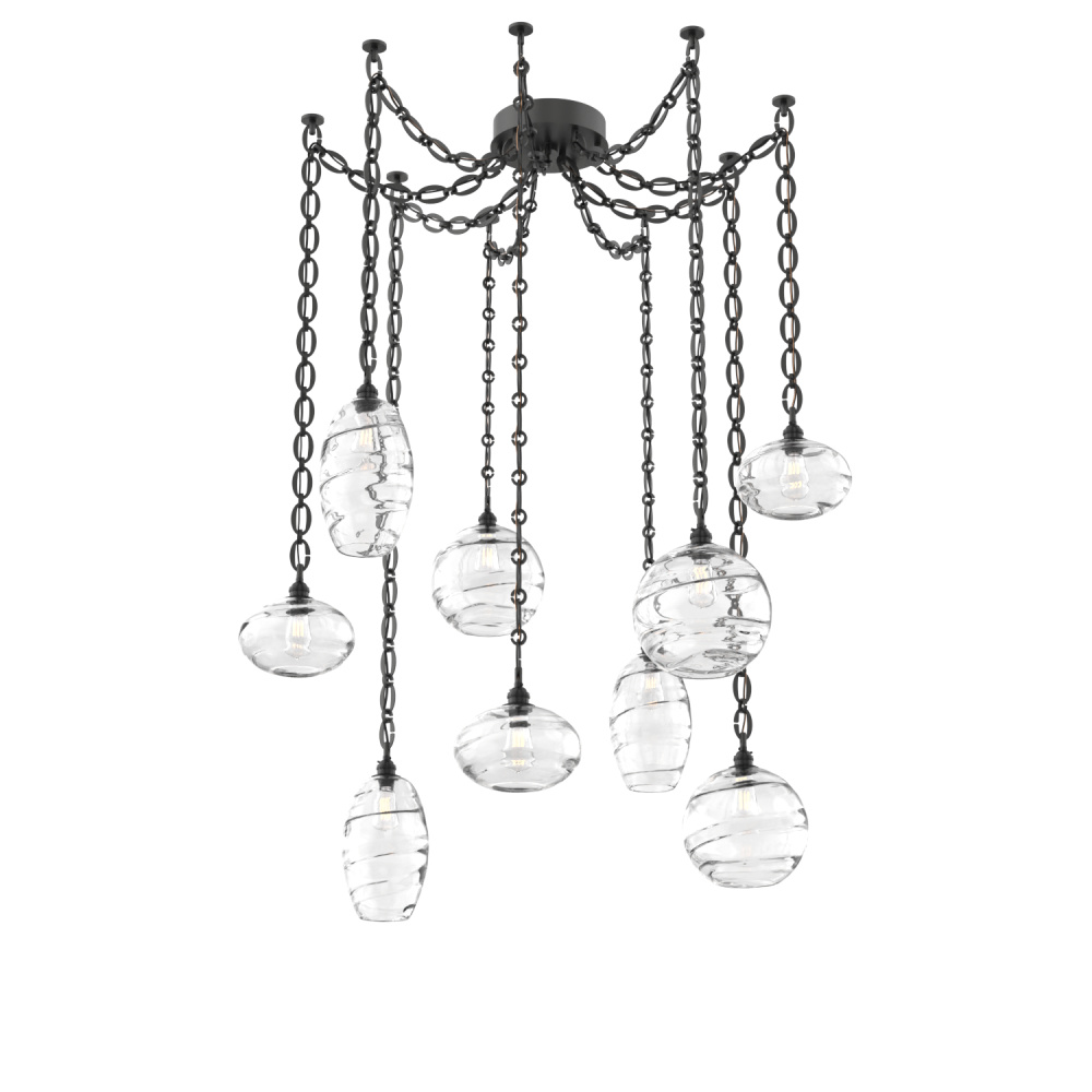 Misto Multi Light Pendant Multi Port Canopy Matte Black