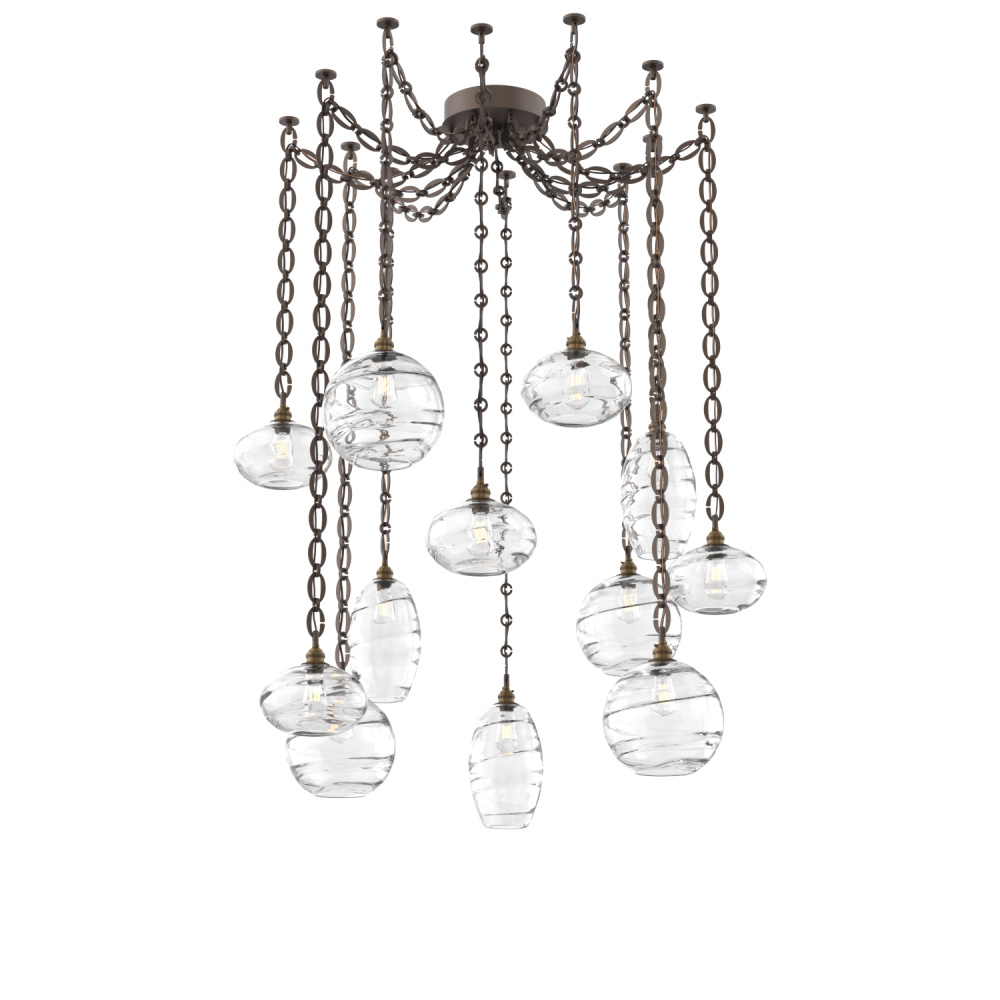 Misto Multi Light Pendant Multi Port Canopy Flat Bronze