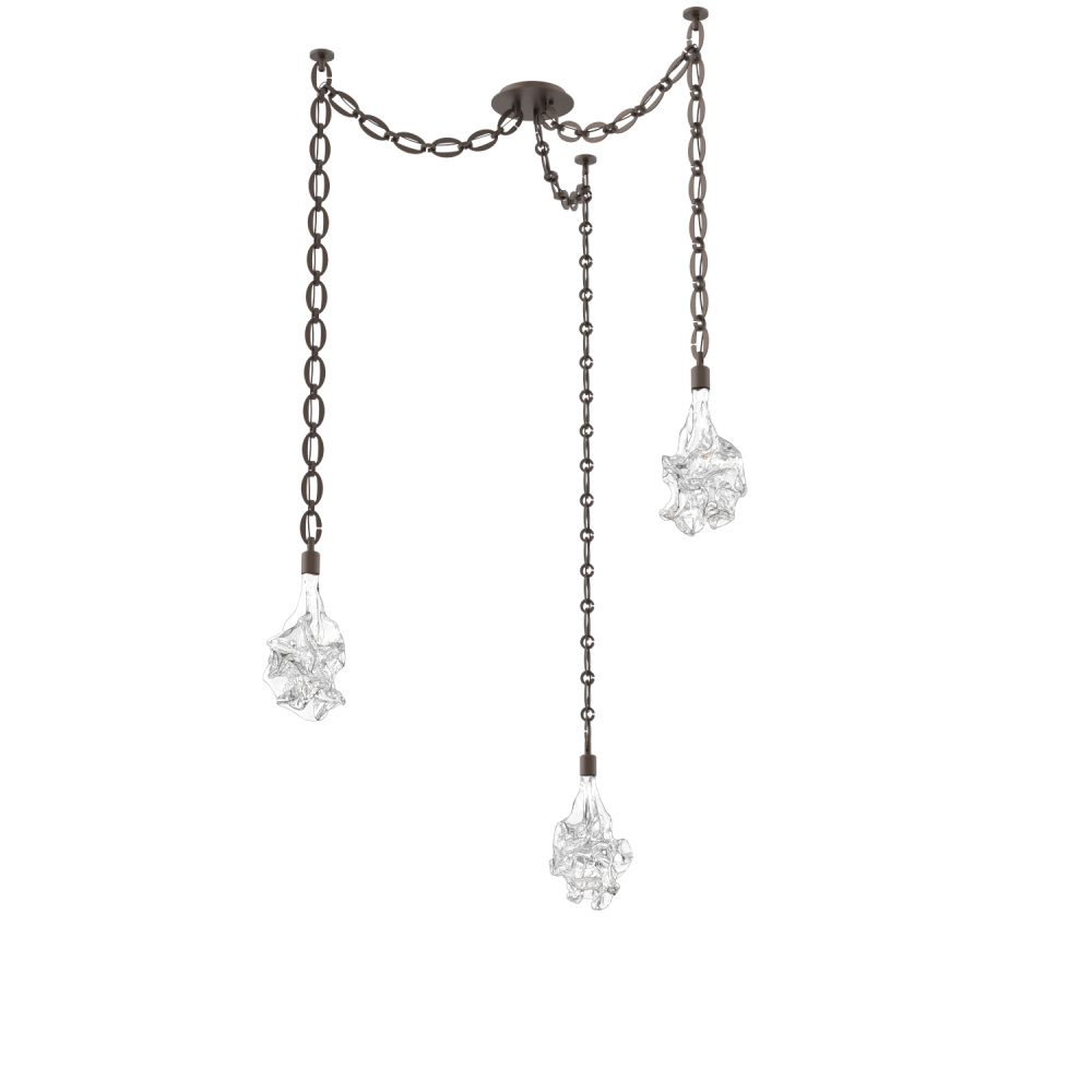 Blossom Round 3pc Swag Multi-Pendant Chain