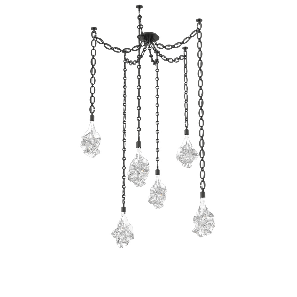 Blossom Round 6pc Swag Multi-Pendant Chain