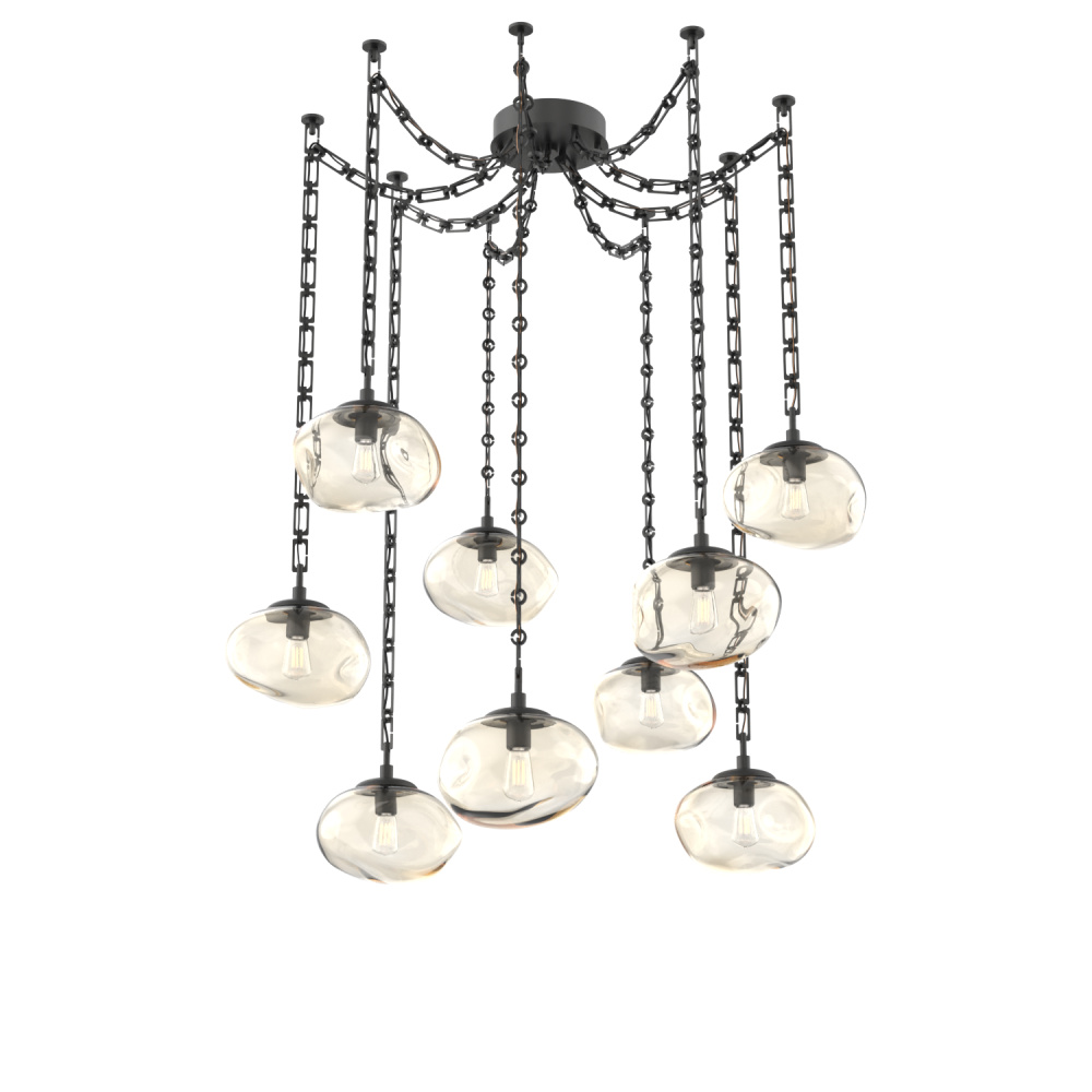 Nova Round 9pc Swag Multi-Pendant Chain (Bulb)