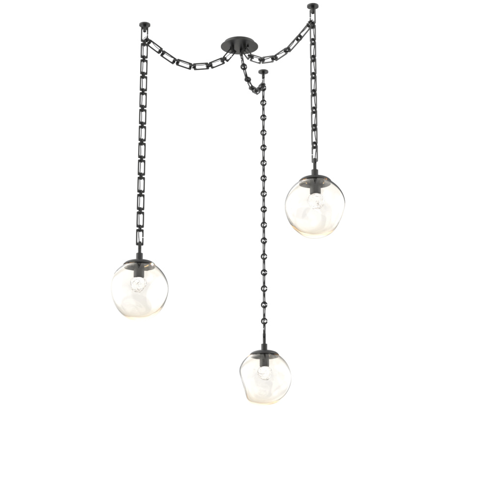 Aster Round 3pc Swag Multi-Pendant Chain (LED)