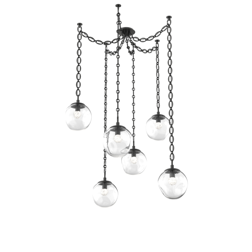 Aster LED Multi Light Pendant Multi Port Canopy Matte Black