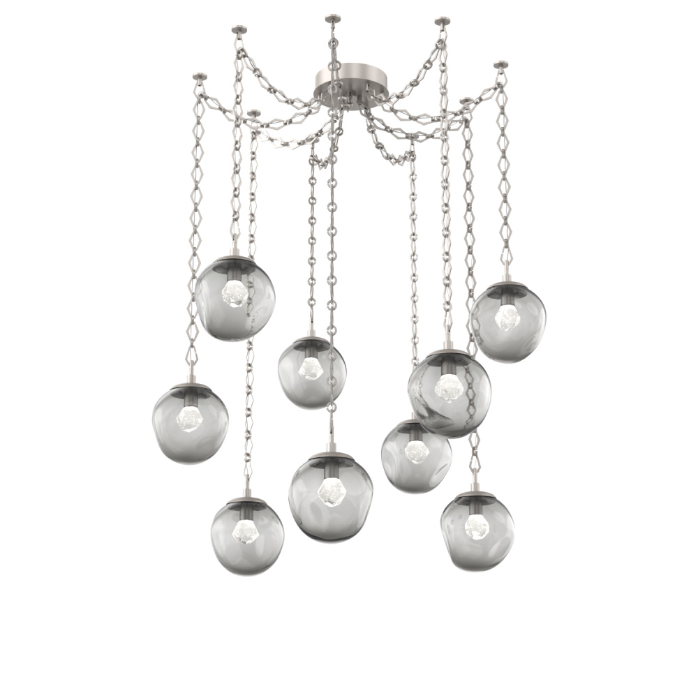 Aster Round 9pc Swag Multi-Pendant Chain (LED)