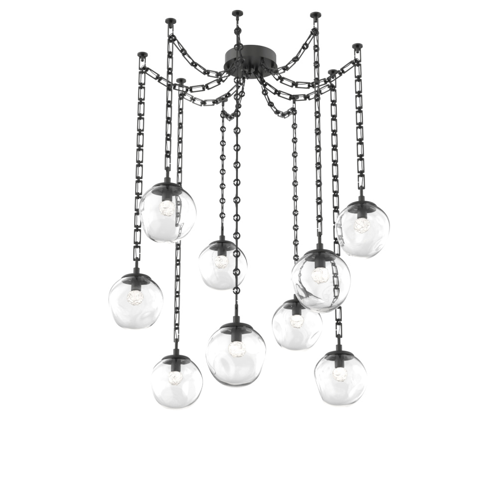 Aster LED Multi Light Pendant Multi Port Canopy Matte Black