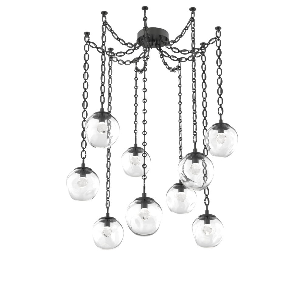 Aster LED Multi Light Pendant Multi Port Canopy Matte Black