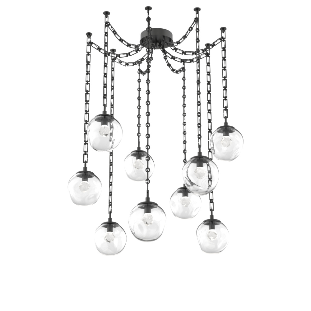 Aster LED Multi Light Pendant Multi Port Canopy Matte Black