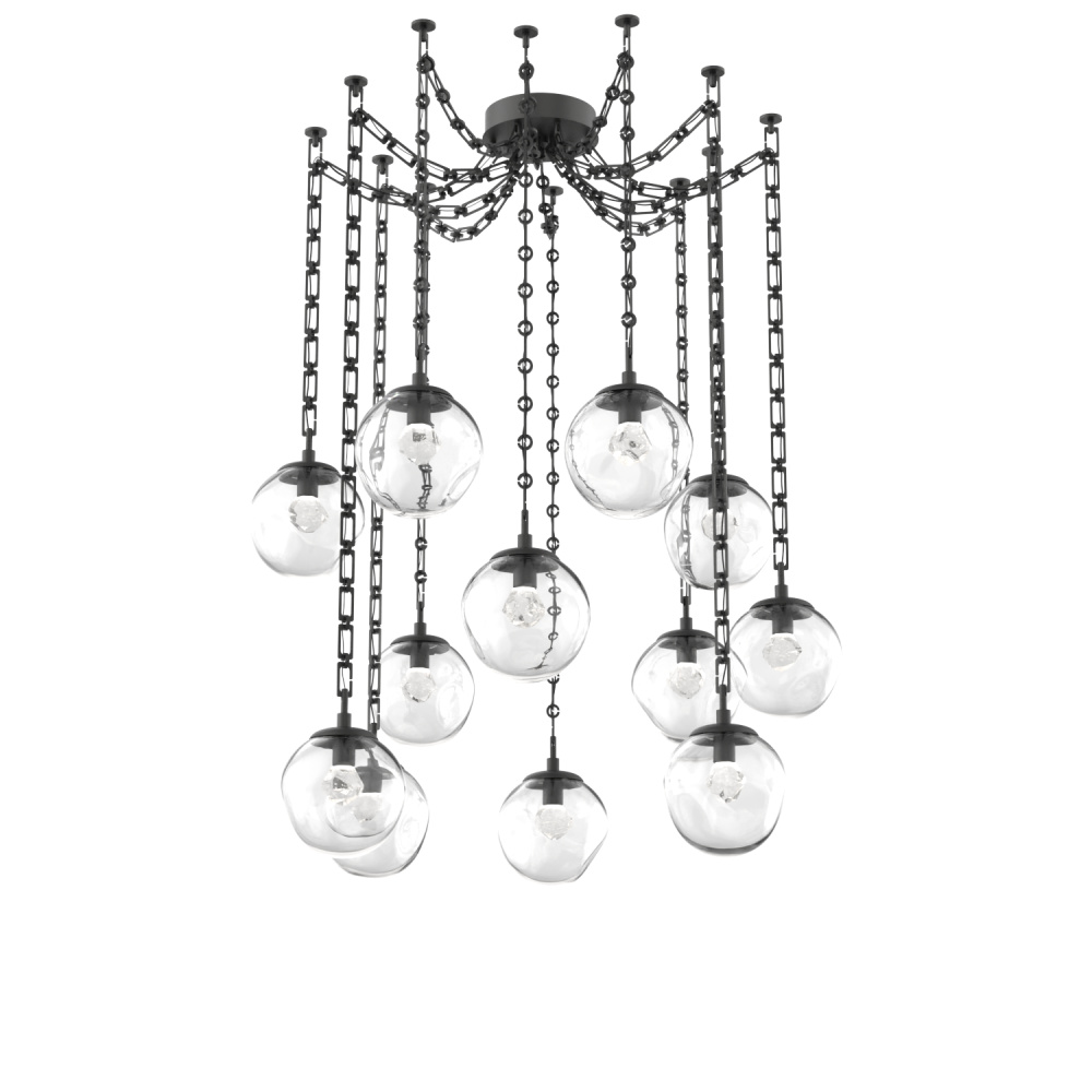 Aster LED Multi Light Pendant Multi Port Canopy Matte Black